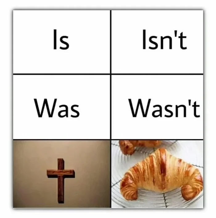 English is an amazing language - Croissants, Cross, English language, Picture with text