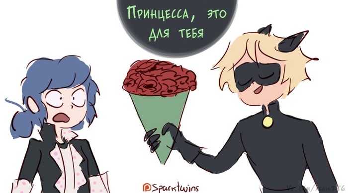 ,  -? , ,    -, , Chat Noir, Marinette, Spatziline, , 