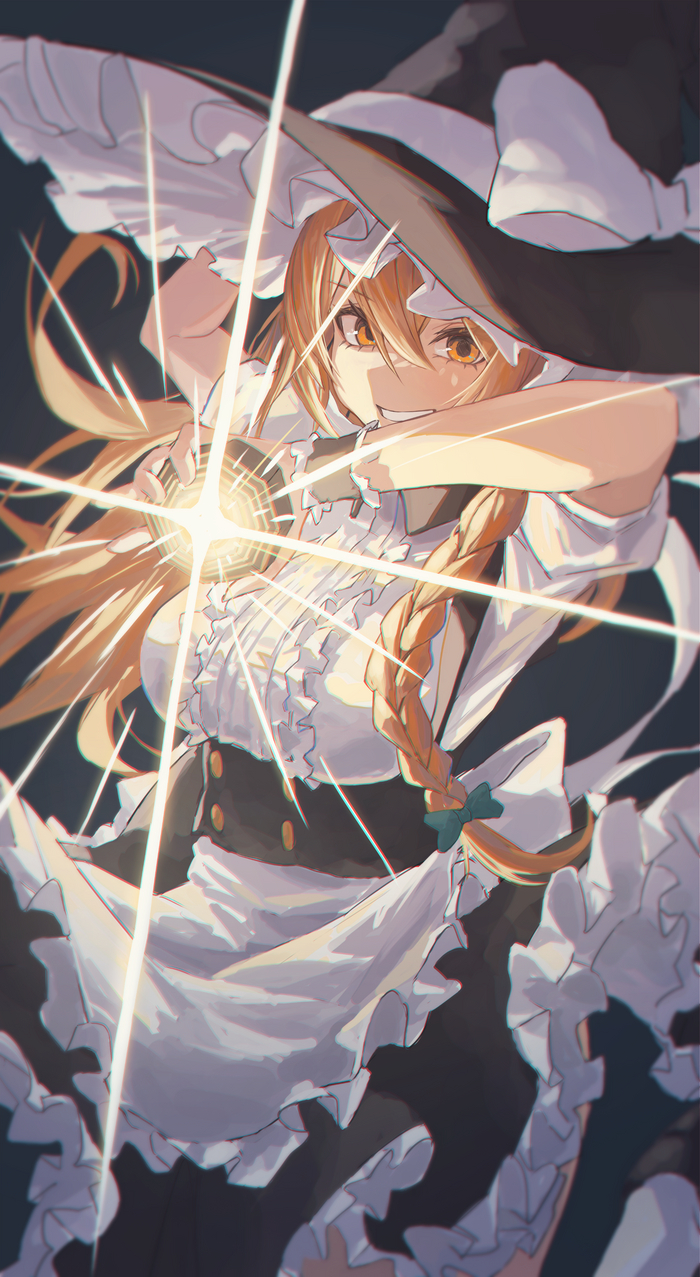 Master Spark Touhou, Kirisame Marisa, Anime Art, Game Art, , 