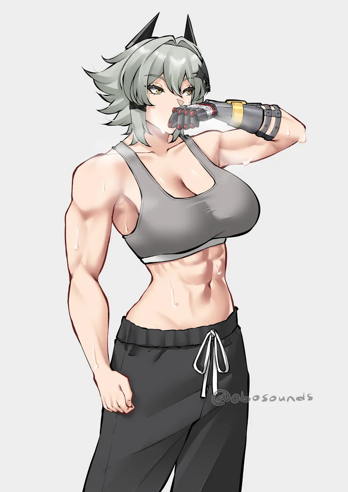 Caesar - Zenless Zone Zero, Caesar King (zzz), Art, Girls, Games, Anime art, Anime, Strong girl, Muscleart