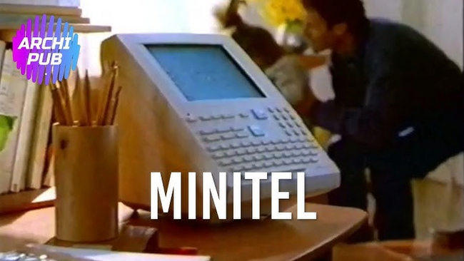 Одна из реклам терминалов Минитель 1990-х годов