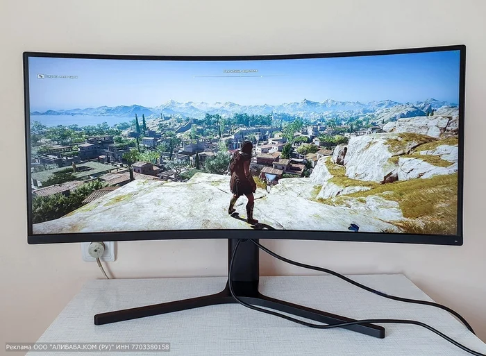 Хорошая цена на изогнутый монитор Xiaomi 34'' Mi Curved Gaming Monitor - Монитор, Xiaomi, Игровой, Электроника, Telegram (ссылка)