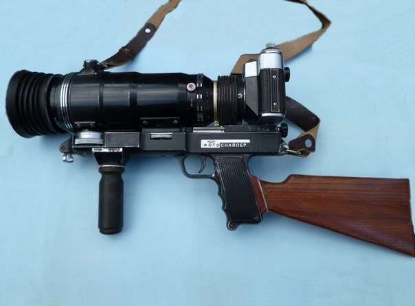 Camera gun - My, Firearms, The photo, Camera, the USSR, Video, Soundless, Longpost