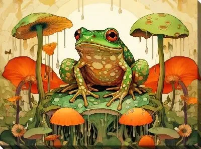 Pssst... Boy, do you want some mushrooms? - Wednesday, Toad, Frogs