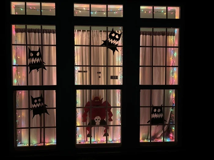 Halloween Window - My, Samurai jack, Kingdom Hearts, Disappointment (animated series), South park, Halloween, Longpost