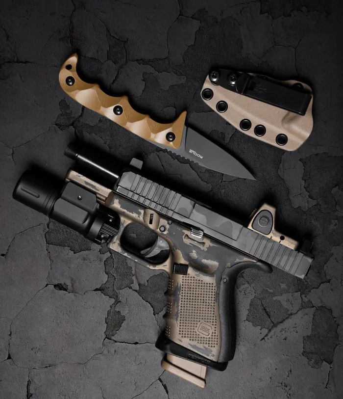 Beautiful photos - The photo, Weapon, Pistols, Glock pistol, Firearms, Longpost