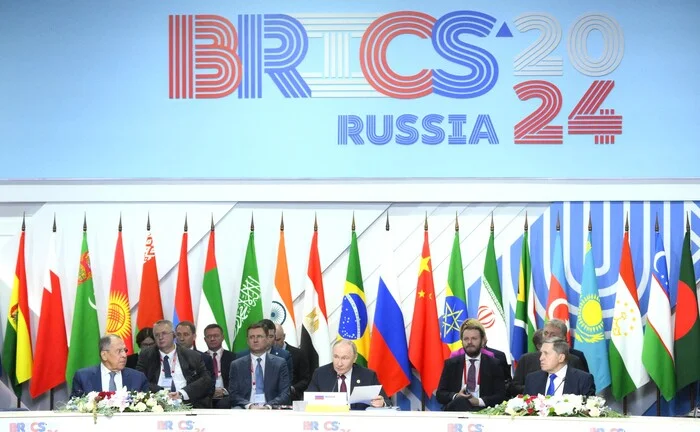 The second day of the XVI BRICS summit chaired by Russian President Vladimir Putin - news, Politics, Kazan, Brix, Vladimir Putin, Brazil, Russia, India, China, South Africa, Egypt, Ethiopia, Iran, UAE, Economy, Saudi Arabia, West, USA, Dollars, Kremlinru, Video, Youtube, Video VK, Longpost