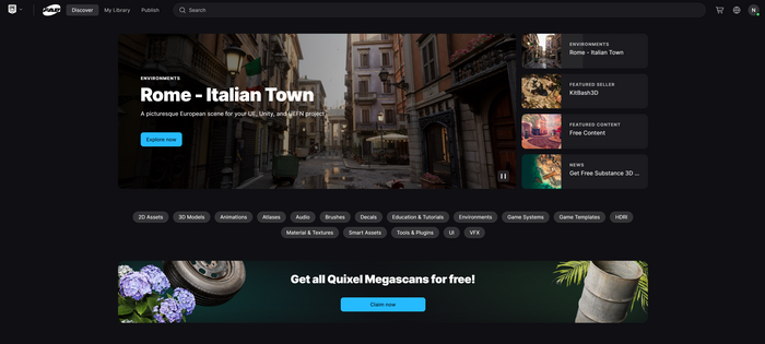 Quixel Bridge и Unreal Market Place - ВСЕ! Теперь - FAB