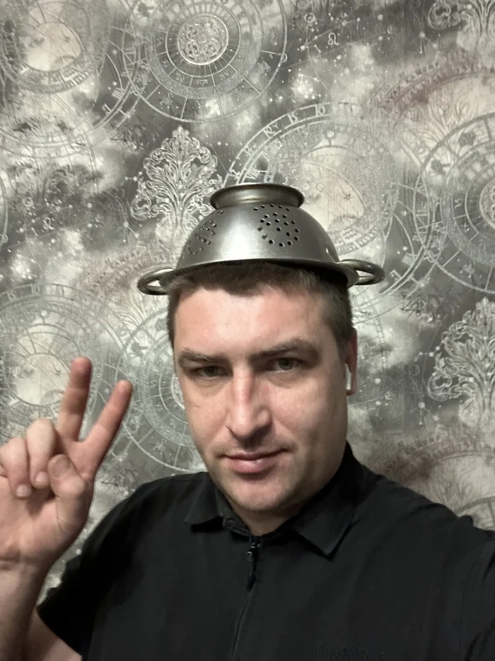 Reply to the post I will support the teacher from Khimki, Maria Andreevna! - My, Pastafarianism, Religion, The moral support, A wave of posts, Reply to post, Longpost, Colander, The photo