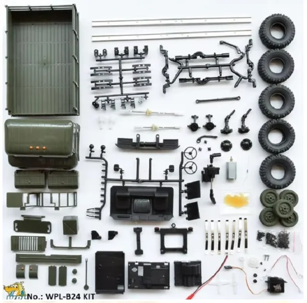 Радиоуправляемый военный грузовик Kit WPL B-24 (масштаб 1:16) - Моё, Товары, Электроника, Китайские товары, AliExpress, Гаджеты, Модели, Яндекс Маркет, Сборка, Радиоуправляемые модели, Видео, Вертикальное видео, Длиннопост