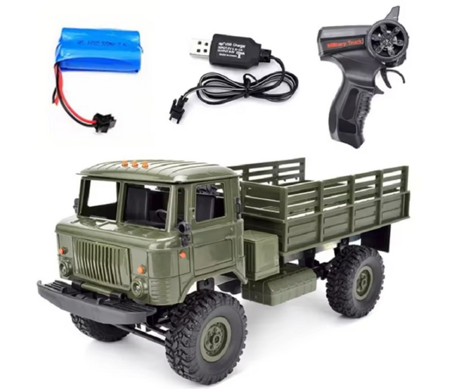 Radio-controlled military truck Kit WPL B-24 (scale 1:16) - My, Products, Electronics, Chinese goods, AliExpress, Гаджеты, Models, Yandex Market, Assembly, Radio controlled models, Video, Vertical video, Longpost