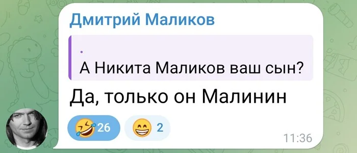 Ответ Blivet в «На волне с Маликовым» - Моё, Волна постов, Дмитрий Маликов, Музыканты, Ответ на пост, Скриншот