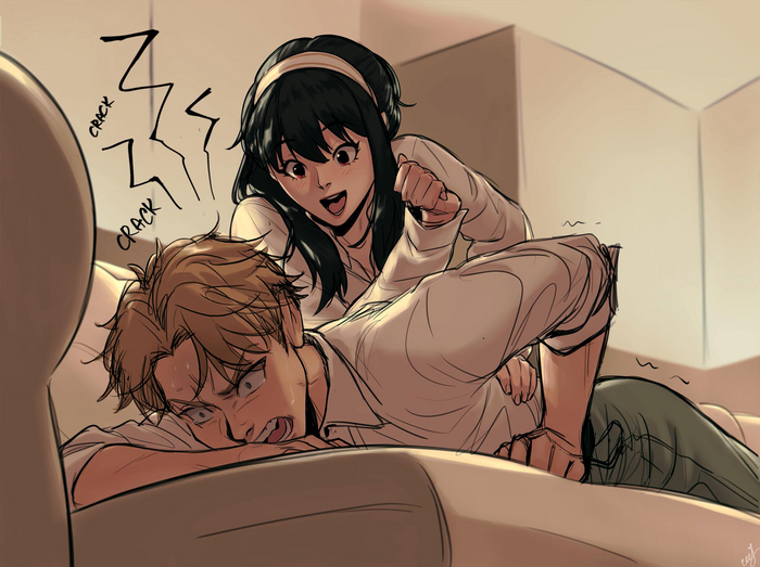  , Anime Art, Yor Forger, Loid Forger, Spy X Family, , 