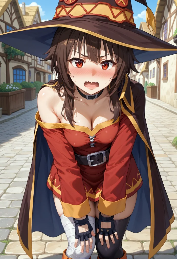 Megumin - Anime, Anime art, Art, Girls, Megumin, Konosuba, Neural network art