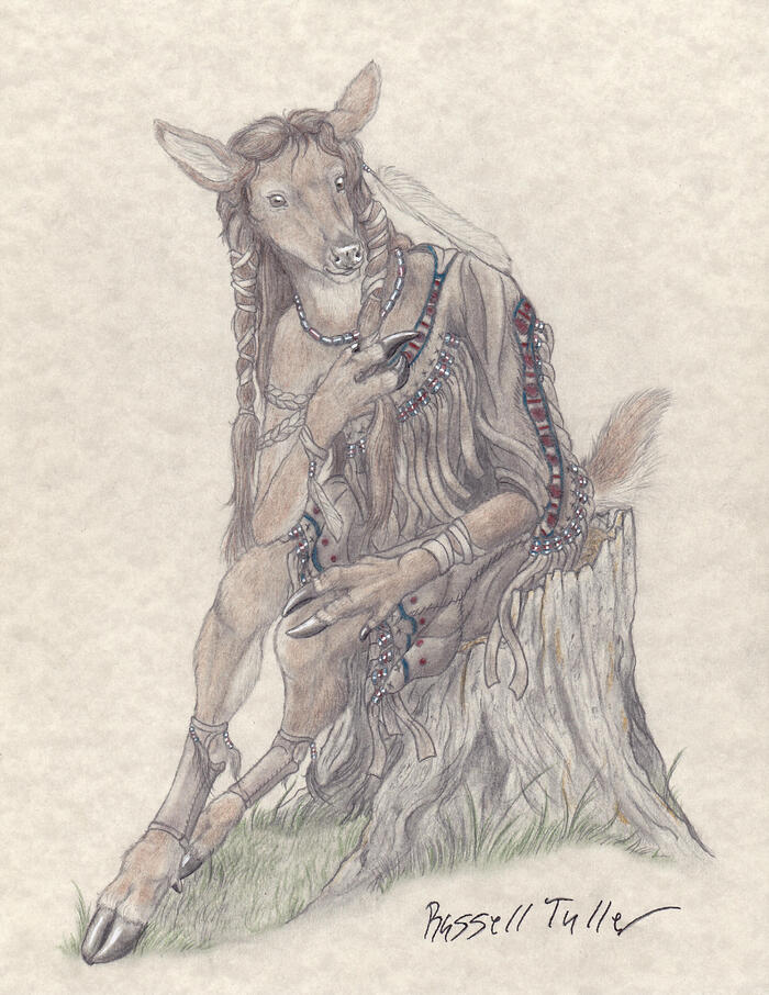    , , Furry deer, Tribal,  , 