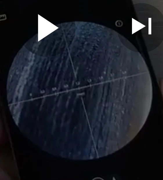 Owners of OPPO reno 7 and 8 and find x3, do you have such marks on your microscope? - Telephone, Microscope, Ruler