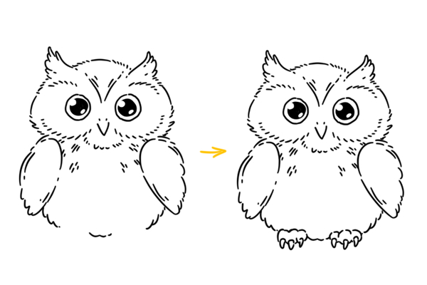 How to draw an owl? - Games, Indie game, Owl, How to draw an owl, Painting, Doodle, Coloring, 2D, Gamedev, Development of, Telegram (link), Longpost