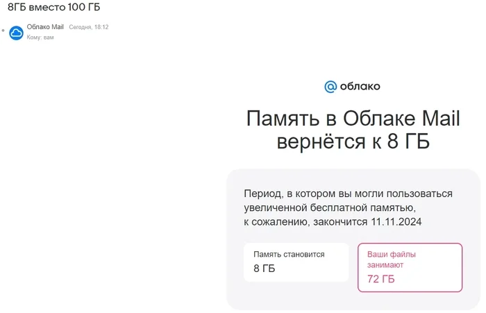 Cloud Mail Storage Will Return to 8GB - My, Internet, Service, Services, Text, Mail ru, Cloud Mail, A wave of posts