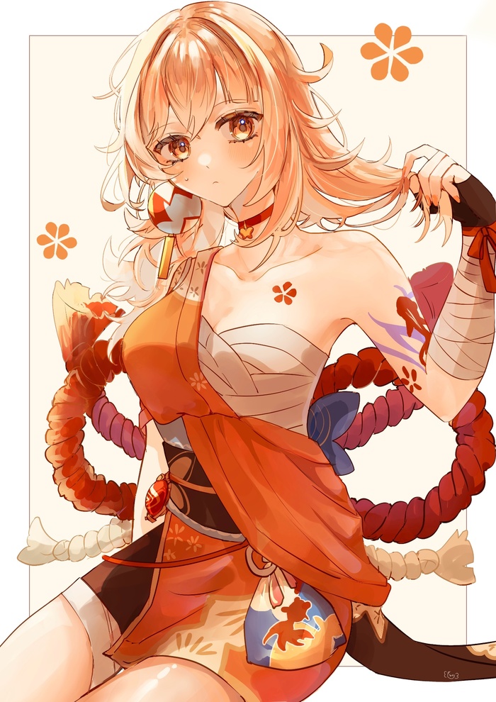    , Anime Art, Yoimiya (Genshin Impact), Genshin Impact