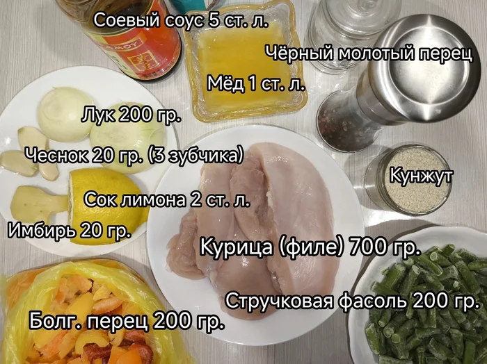 Курица с овощами в паназиатском стиле - Моё, Рецепт, Telegram (ссылка), Еда, Курица, Овощи, Кулинария, Мужская кулинария, Картинка с текстом, Длиннопост