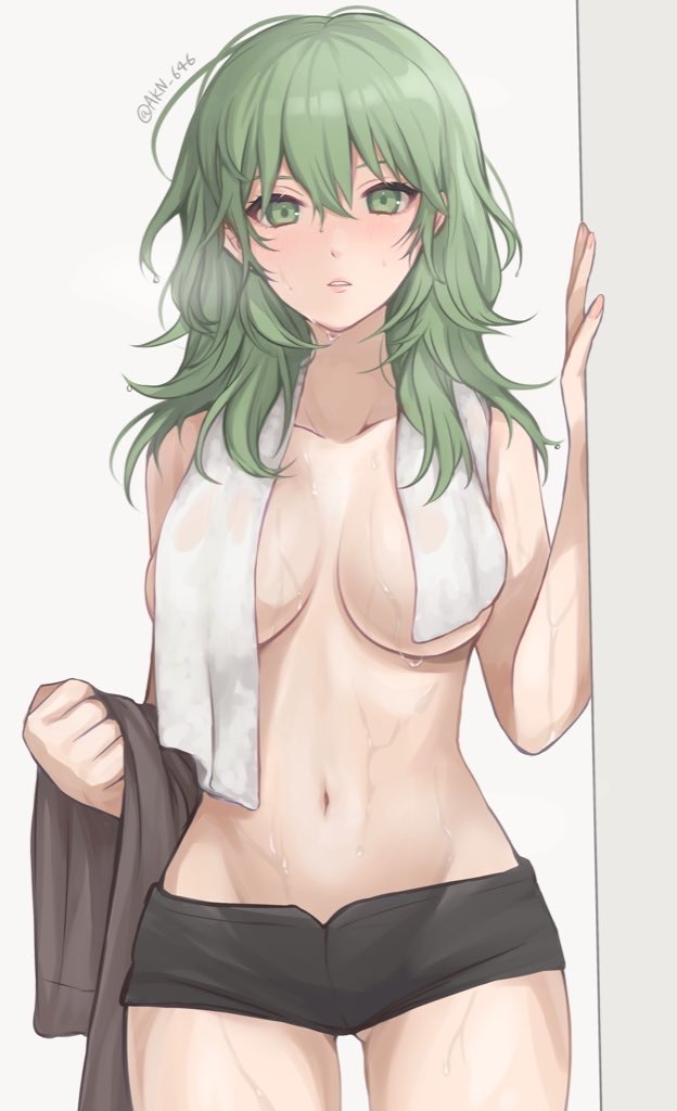 Доброе утро с Байлет - NSFW, Аниме, Pixiv, Anime Art, Попа, Бедра, Bunnysuit, Byleth, Fire Emblem, Длиннопост