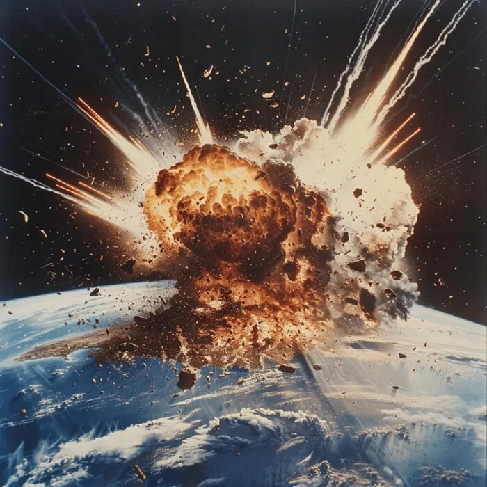 What would happen if humans detonated a nuclear bomb in orbit? - My, Astrophysics, Planet, Astronomy, Universe, Land, Galaxy, Nuclear explosion, Nuclear weapon, NASA, Stars, Astrophoto, Milky Way, Planet Earth