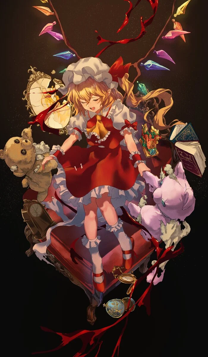 Флан - Аниме, Anime Art, Touhou, Flandre Scarlet