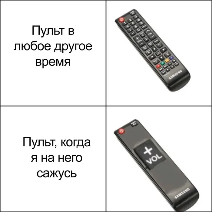 В 3 часа ночи - Картинка с текстом, Юмор, Пульт от телевизора, Громкость, Мемы, Telegram (ссылка)