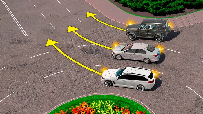 Who will break the rules by driving off the circle? - My, Traffic rules, Driver, Gai, Rules, Auto, A wave of posts