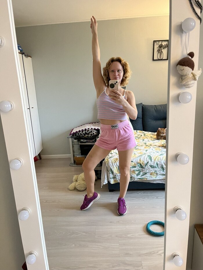 это я после тренировки