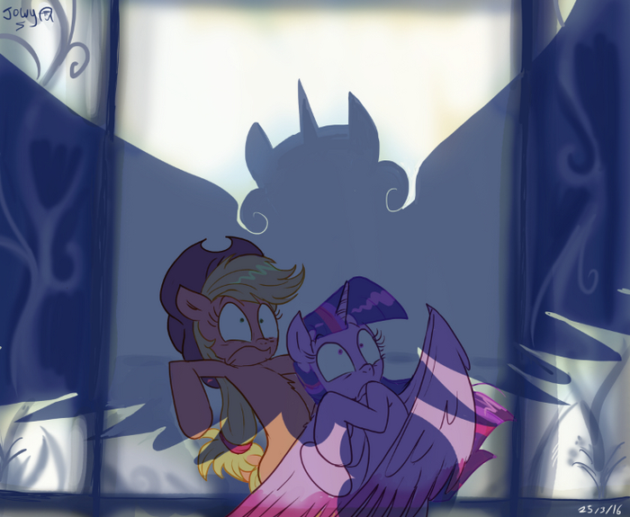  My Little Pony, Ponyart, Twilight Sparkle, Flurry Heart, Applejack, Jowybean