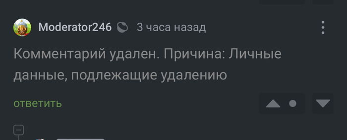 Личные данные