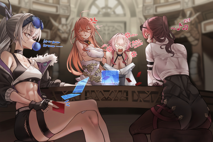      ? , Anime Art, Silver Wolf (Honkai: Star Rail), Kafka (Honkai: Star Rail), Himeko (Honkai: Star Rail), March 7th (Honkai: Star Rail), Honkai: Star Rail