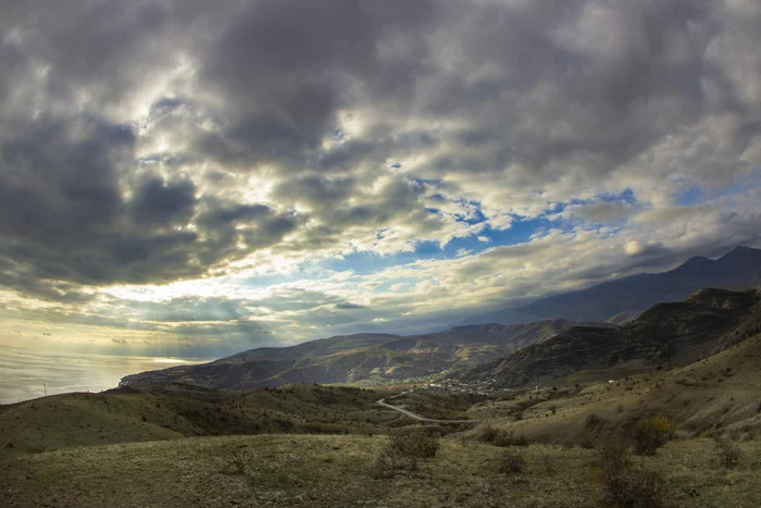 Rays of heat - My, Crimea, The city of Sudak, Black Sea, Sun rays, Таймлапс, Video, Soundless, Longpost