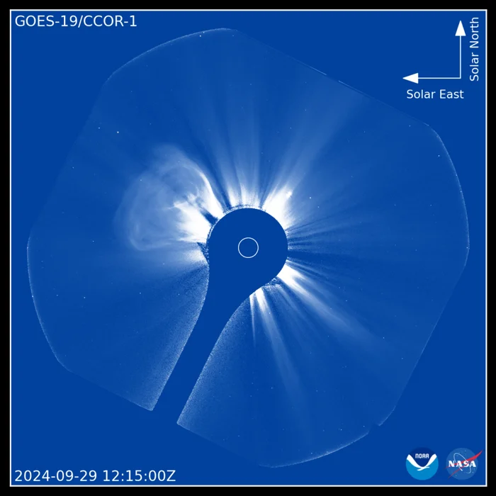 The Sun through the eyes of the CCOR-1 coronagraph - Astronomy, Space, Noaa, GIF, Longpost