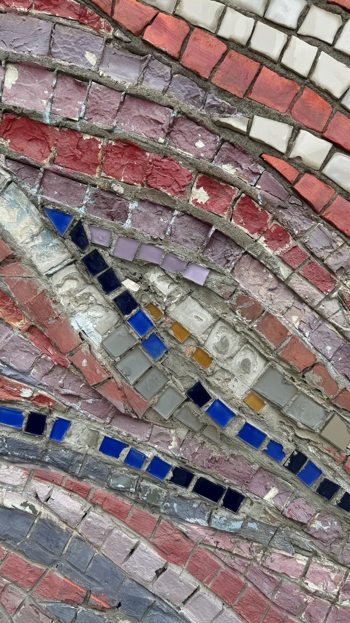 Фрагмет "нарисованной" мозаики