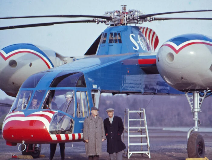 Летающий кран Sikorsky S-60 SKYCRANE - История авиации, Авиация, Вертолет, Полет, Первый полет, Гражданская авиация, Пилот, Сикорский, Вертолетчики, США, Подъемный кран, Конструктор, Длиннопост