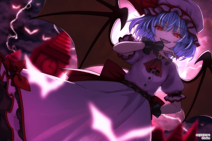   Touhou, Remilia Scarlet, Anime Art, Game Art, , 