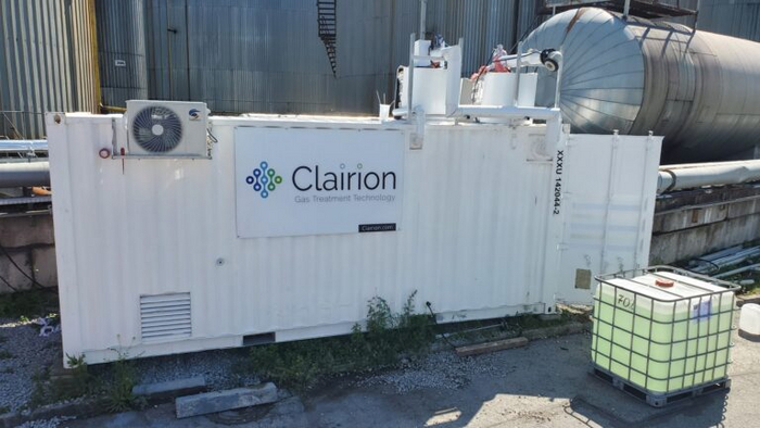 Система очистки биогаза SULKAN в порту Таллина в Эстонии, июнь 2024 г. Фото предоставлено Clairion