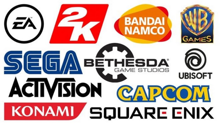        ,  , , , , , , Ubisoft, Fromsoftware, Naughty Dog, Blizzard, Rockstar, Capcom, Valve, Square Enix, Nintendo,  , 