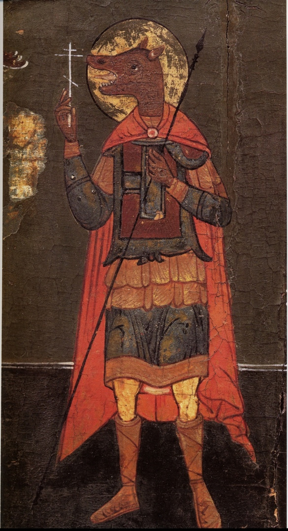 И ещё одна икона, более воинственного вида.