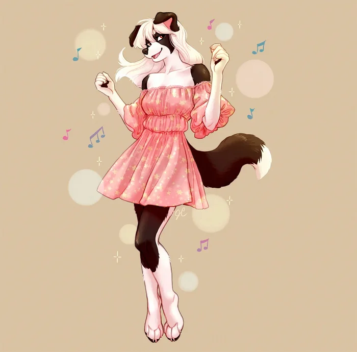 Will you dance with me? - Furry, Anthro, Thelupinprincess, Furry dog, Dancing