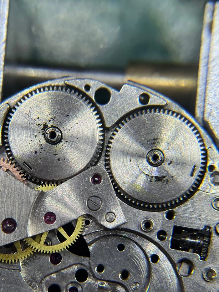 Барабаны при снятии моста с частицами мусора