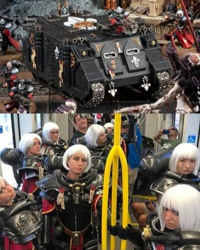 Wonderful bus - Warhammer, Wh humor, Adepta Sororitas, Wh Art