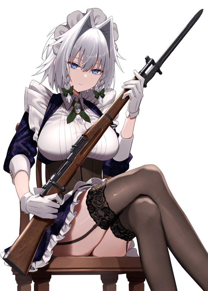 Izayoi Sakuya Touhou, Izayoi Sakuya, , Anime Art, , Greenkohgen, , 