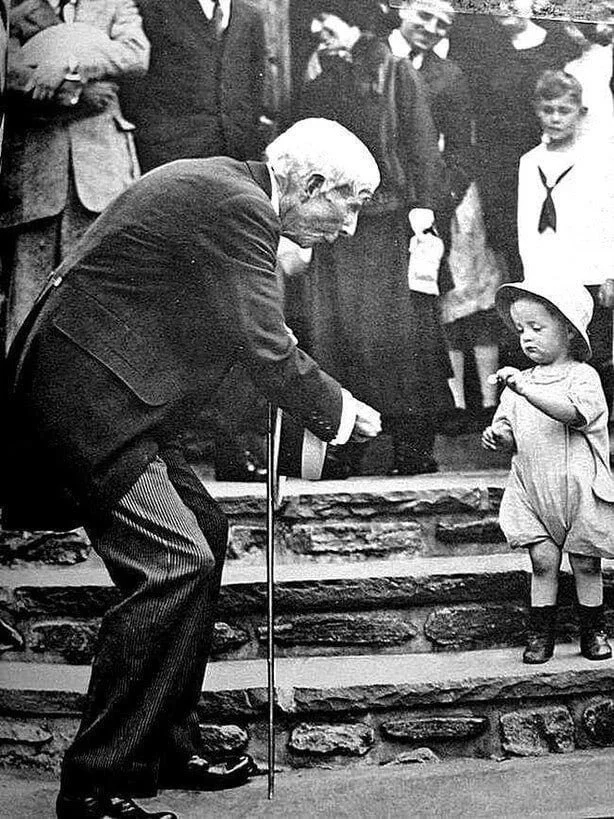 John D. Rockefeller, the richest man on earth, begs a gullible child for a coin - Rockefeller, Money, Repeat