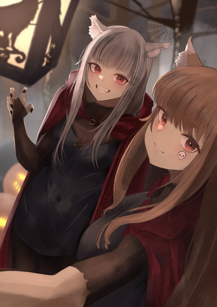    , Anime Art, Holo, Myuri, Spice and Wolf