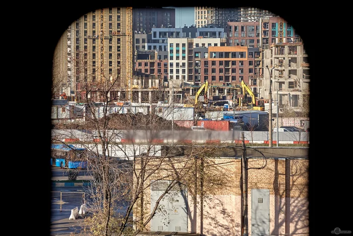 Москва не сразу строилась... - Моё, Пейзаж, Фотография, Солнце, Осень, Московское метро