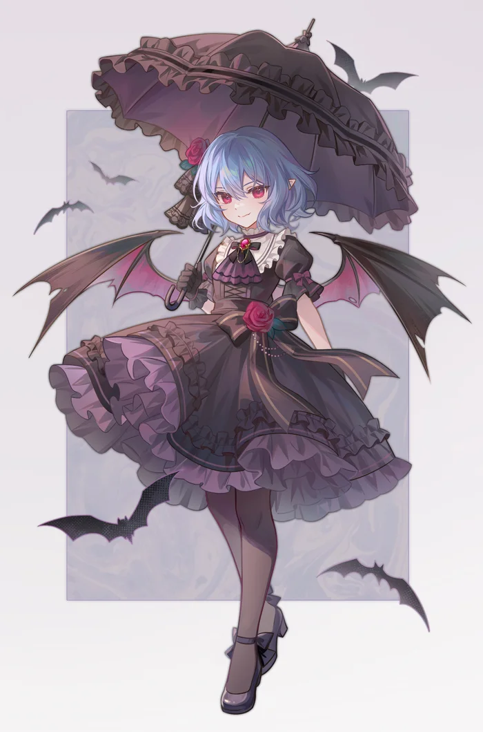 Ремилия - Touhou, Remilia Scarlet, Anime Art, Game Art, Аниме, Игры