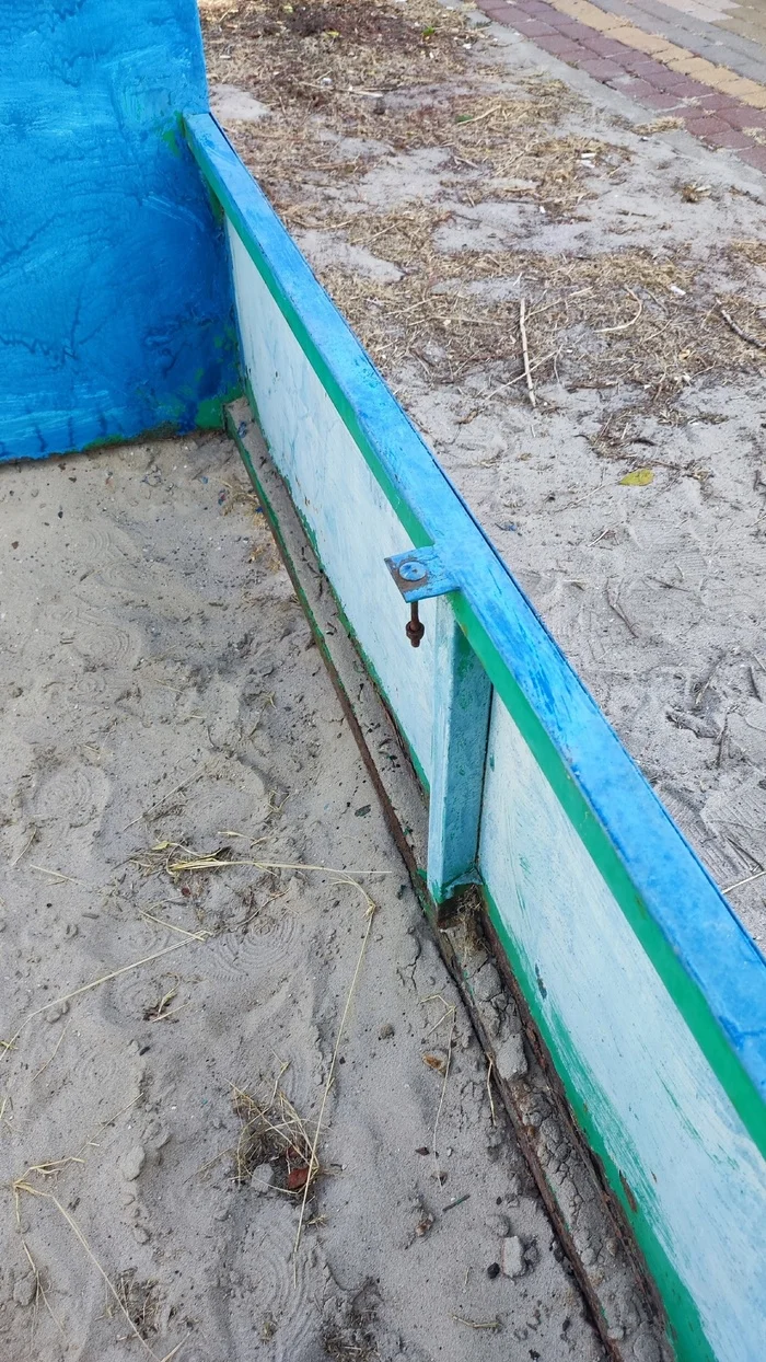 Dirty sand and rusty swings - Children, Area, Saturday clean-up, Forced subbotnik, Longpost